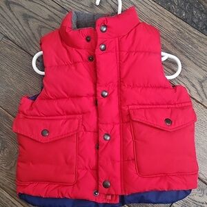 GAP Primal Kids Bright Red Puffer Vest